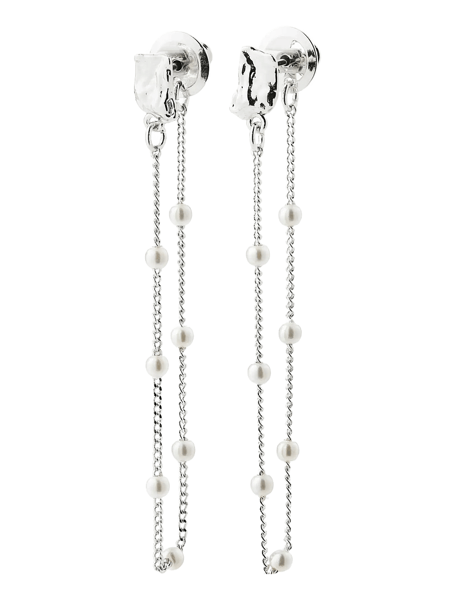 Pilgrim - AERUN earrings silver-plated - ohrhänger - silver plated - 1
