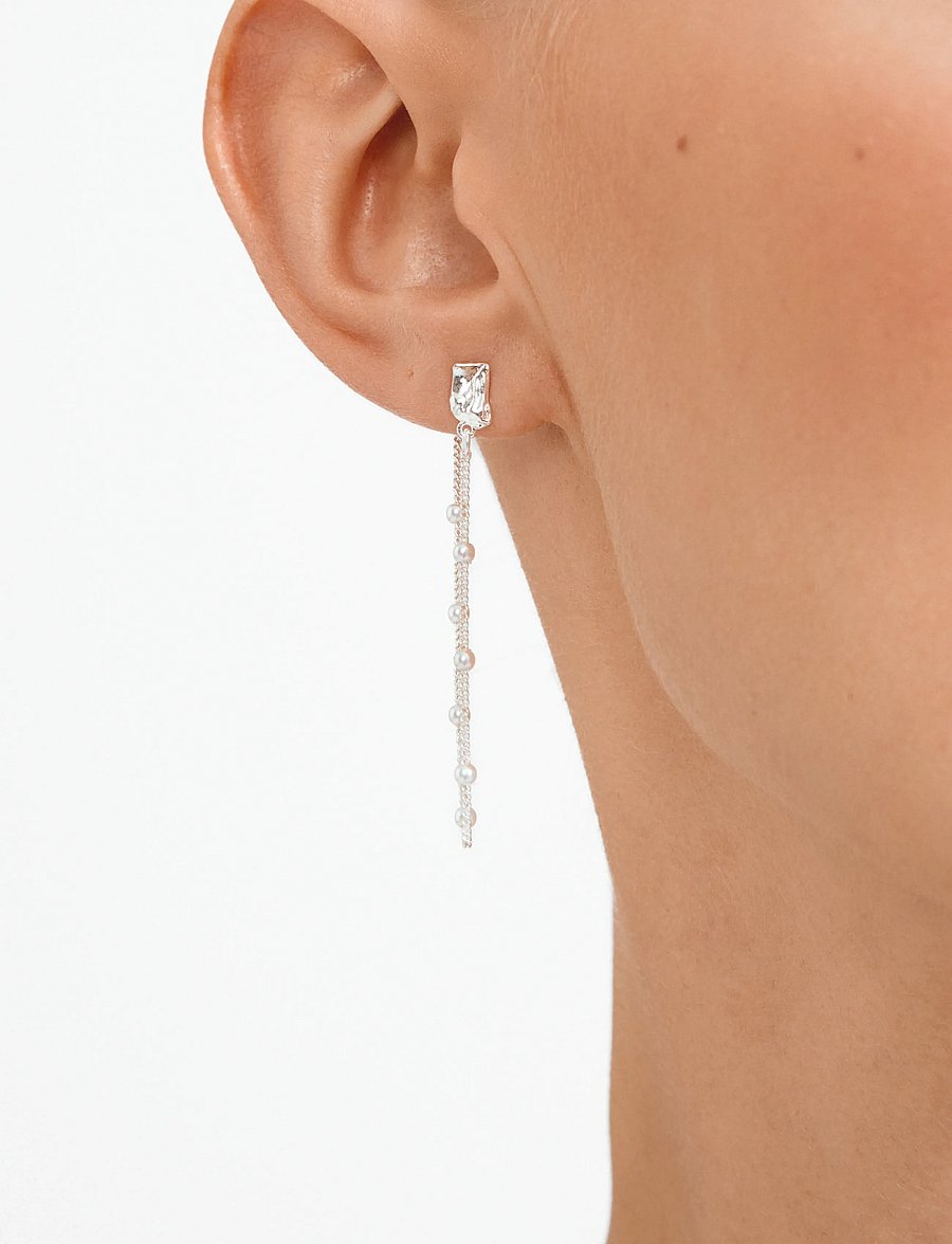 Pilgrim - AERUN earrings silver-plated - ohrhänger - silver plated - 2