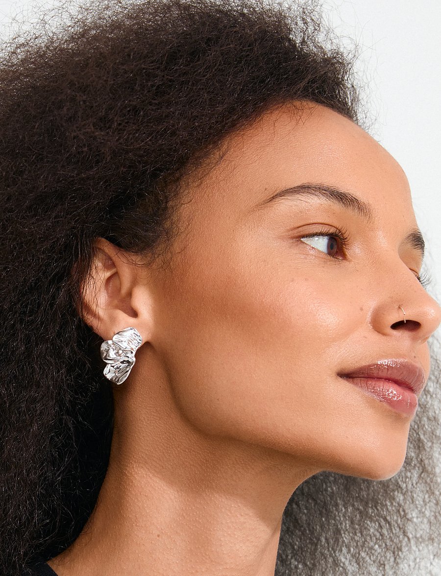 Pilgrim - SOLARI earrings silver-plated - statement-ohrringe - silver plated - 0