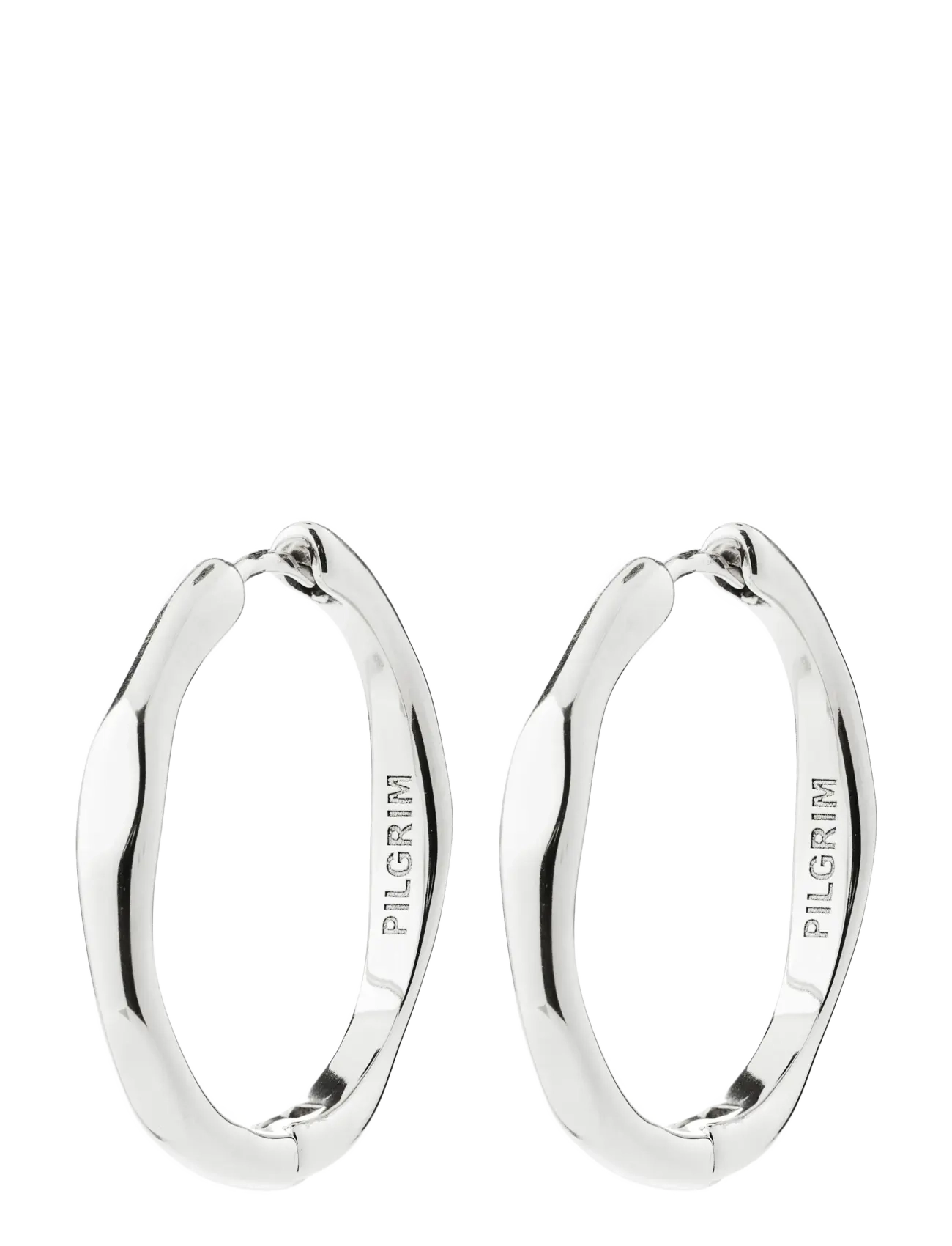 Pilgrim INNER hoop earrings silver-plated - Oorbellen - SILVER PLATED / silver