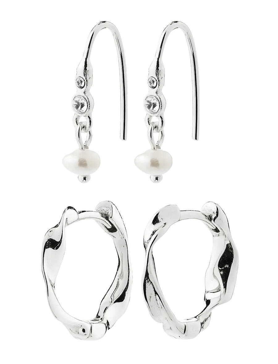 Pilgrim - MORIN earrings 2-in-1 set, silver-plated - silver plated - 1