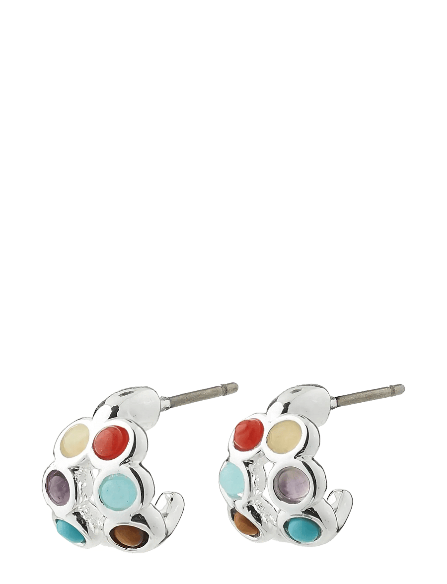 Pilgrim - LONNIE earrings silver-plated/multi - silver plated - 1
