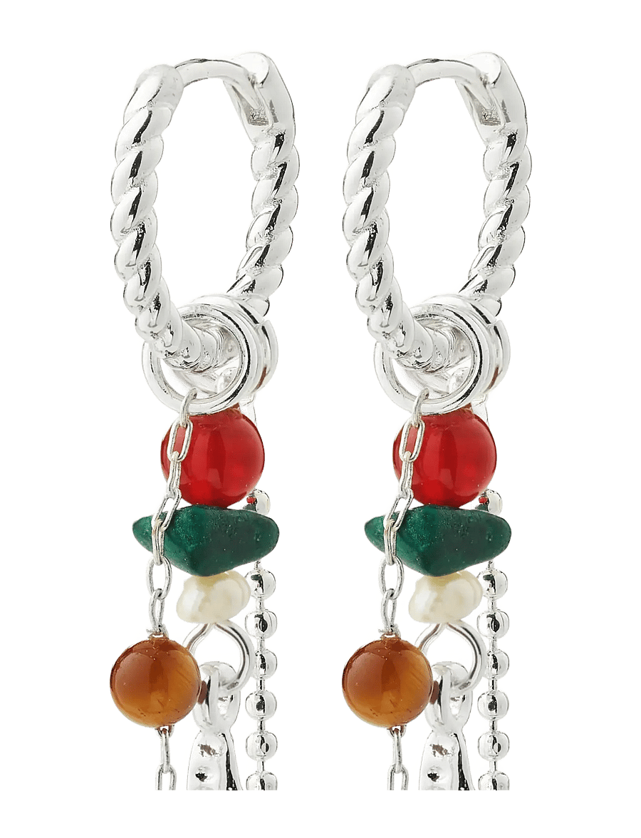 Pilgrim - THALEN earrings silver-plated/multi - silver plated - 1