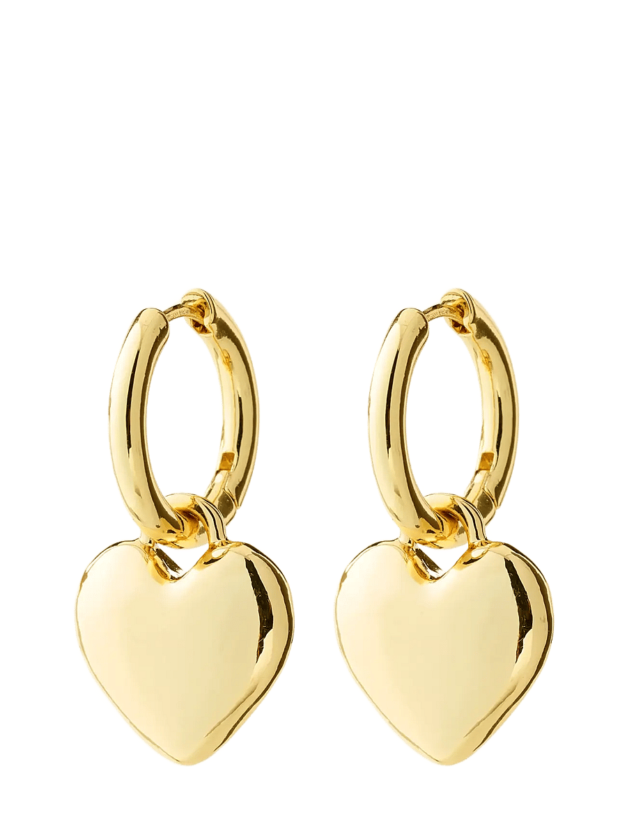 Pilgrim - ARIEN heart earrings gold-plated - rõngad - gold plated - 1