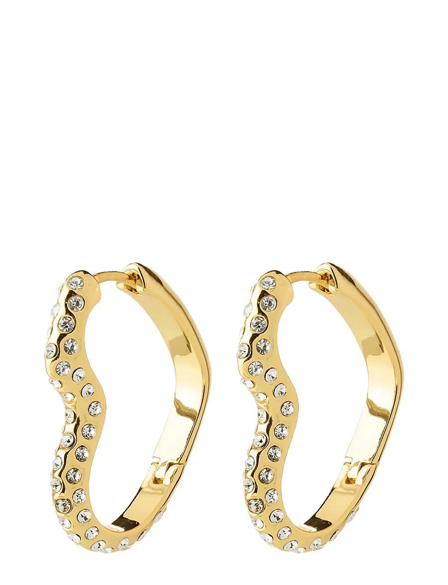 Pilgrim - SORA heart earrings gold-plated - kreolen - gold plated - 1