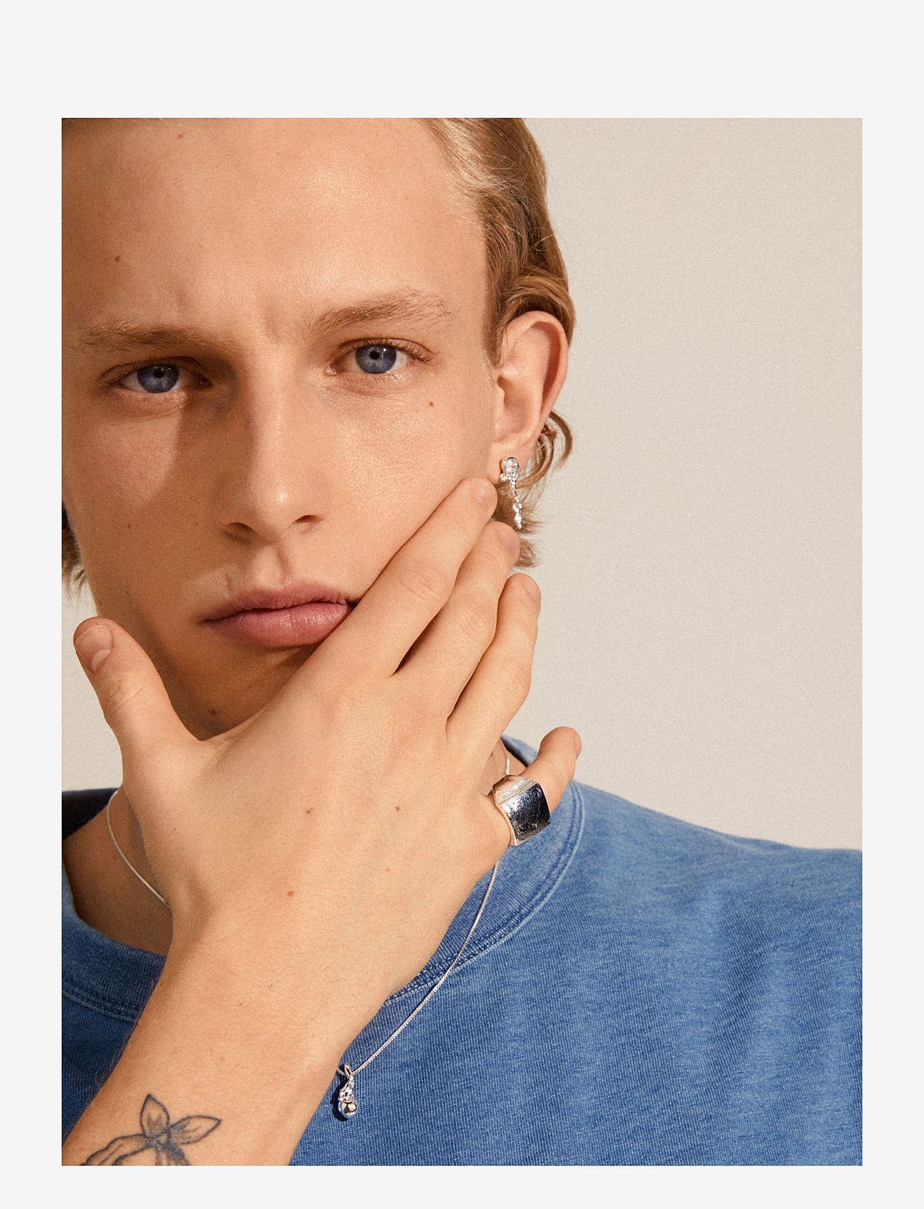 Pilgrim - ANNI rustic signet ring silver-plated - silver plated - 2