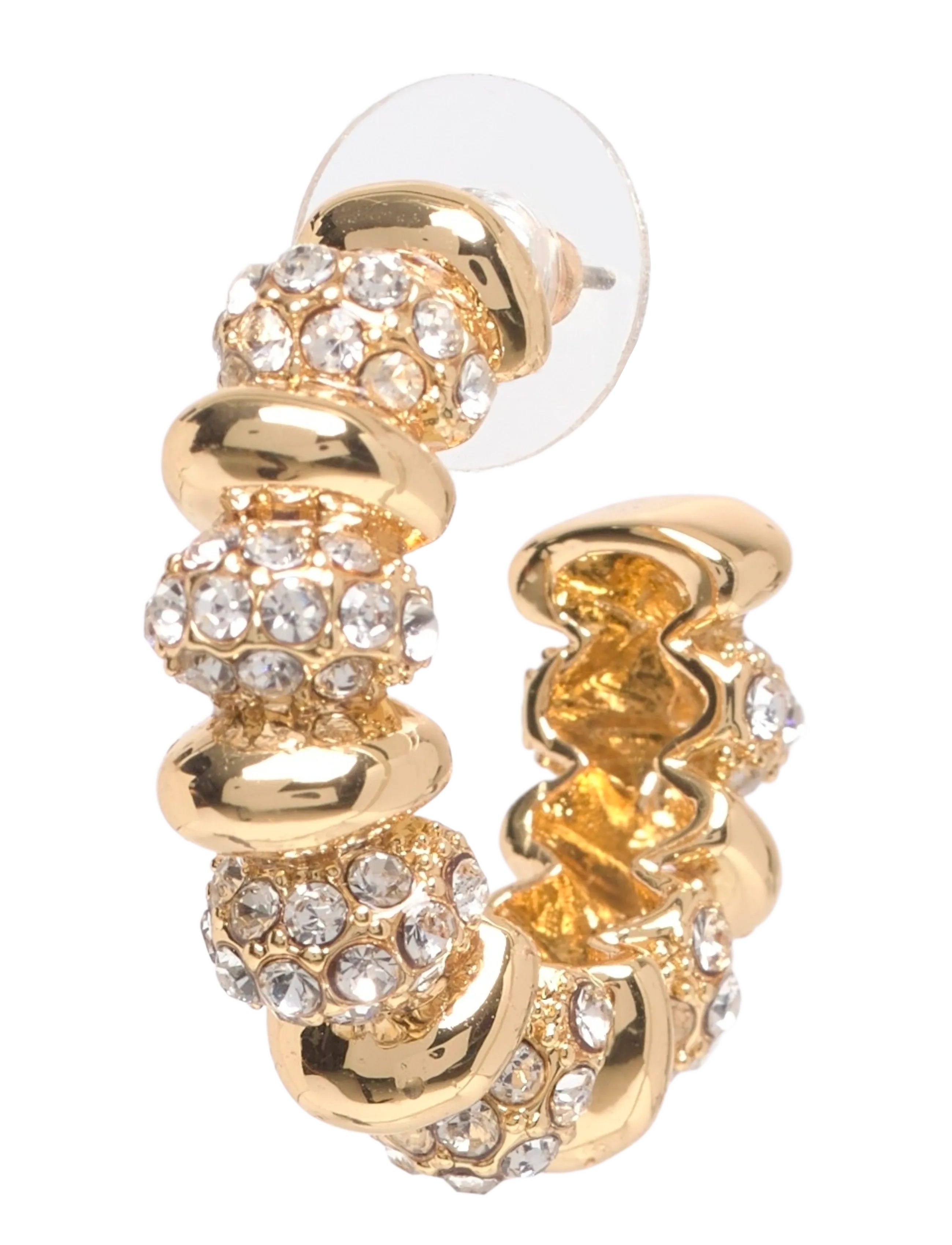 Pilgrim Delphine Earrings Gold-Plated, One Size, Earrings, Gold - Hoops, Frauen