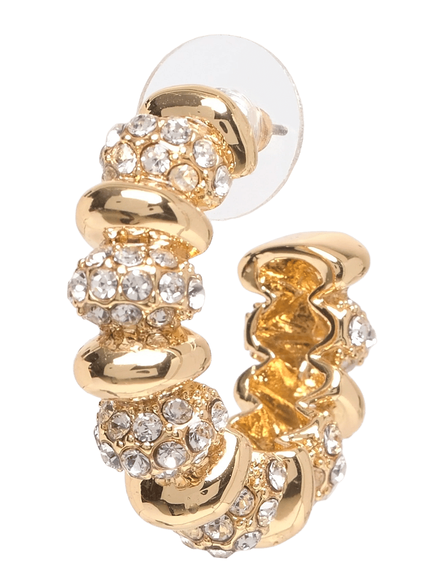 Pilgrim - DELPHINE earrings gold-plated - hoops - gold plated - 0