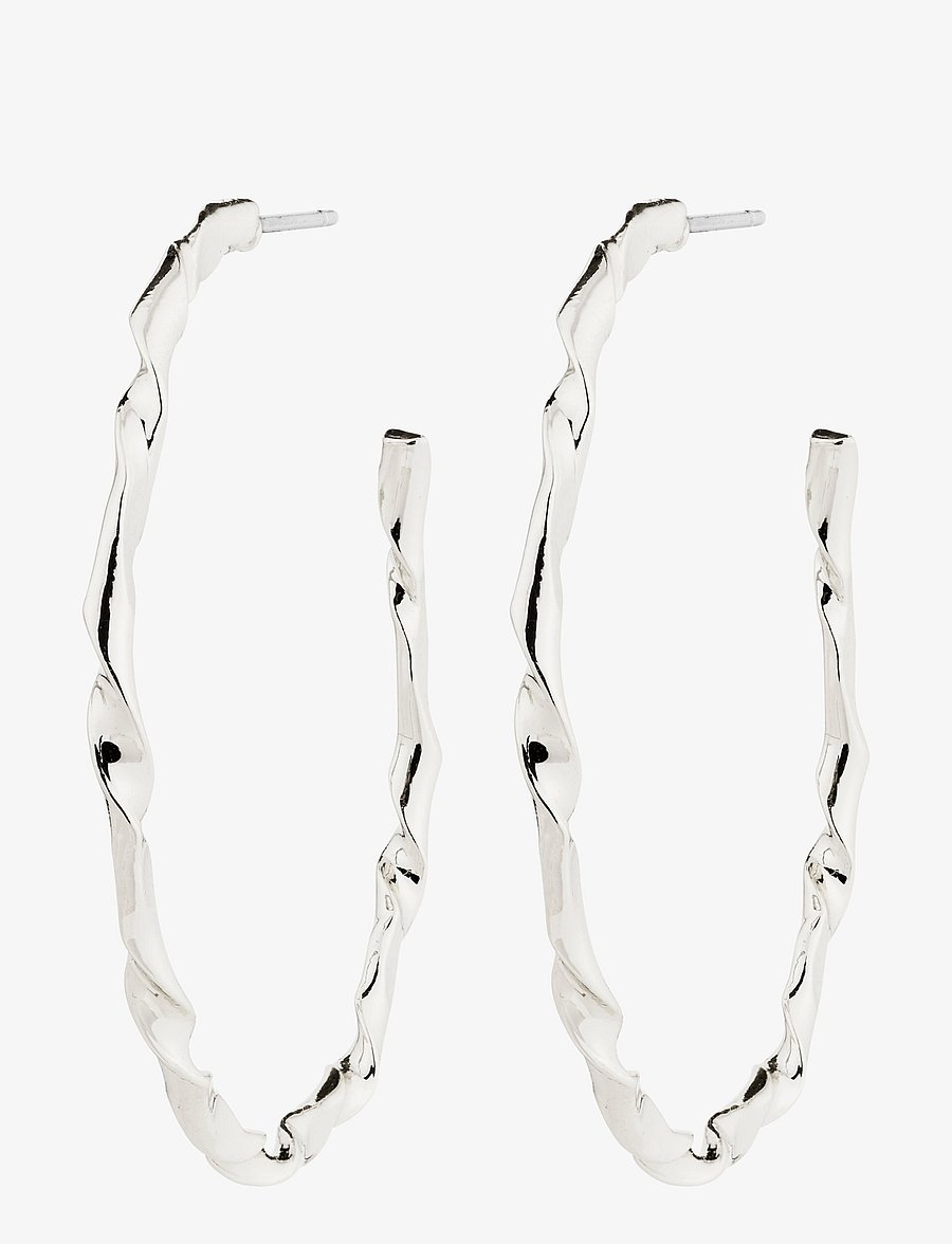 Pilgrim - WYATT earrings silver-plated - hoops kõrvarõngad - silver plated - 1