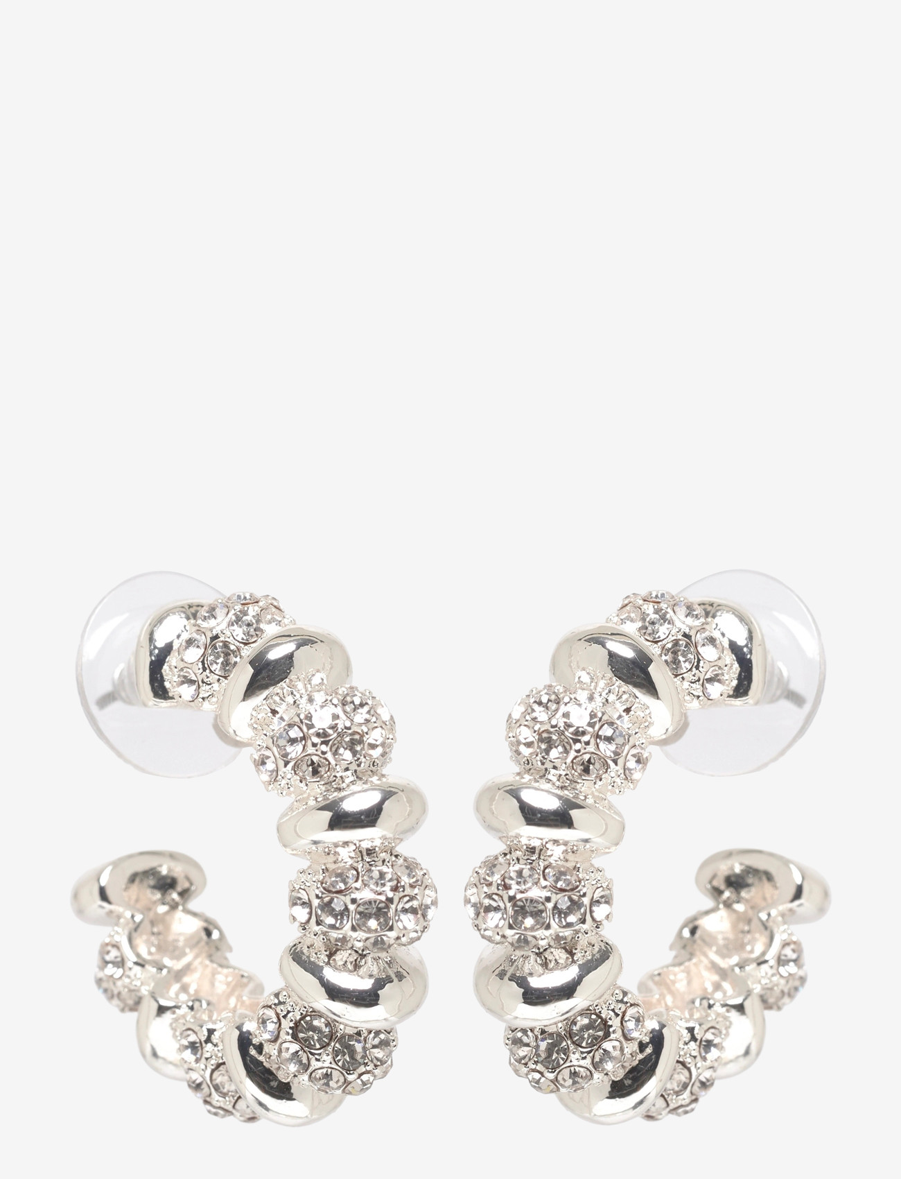Pilgrim - DELPHINE earrings silver-plated - creoler & hoops - silver plated - 0