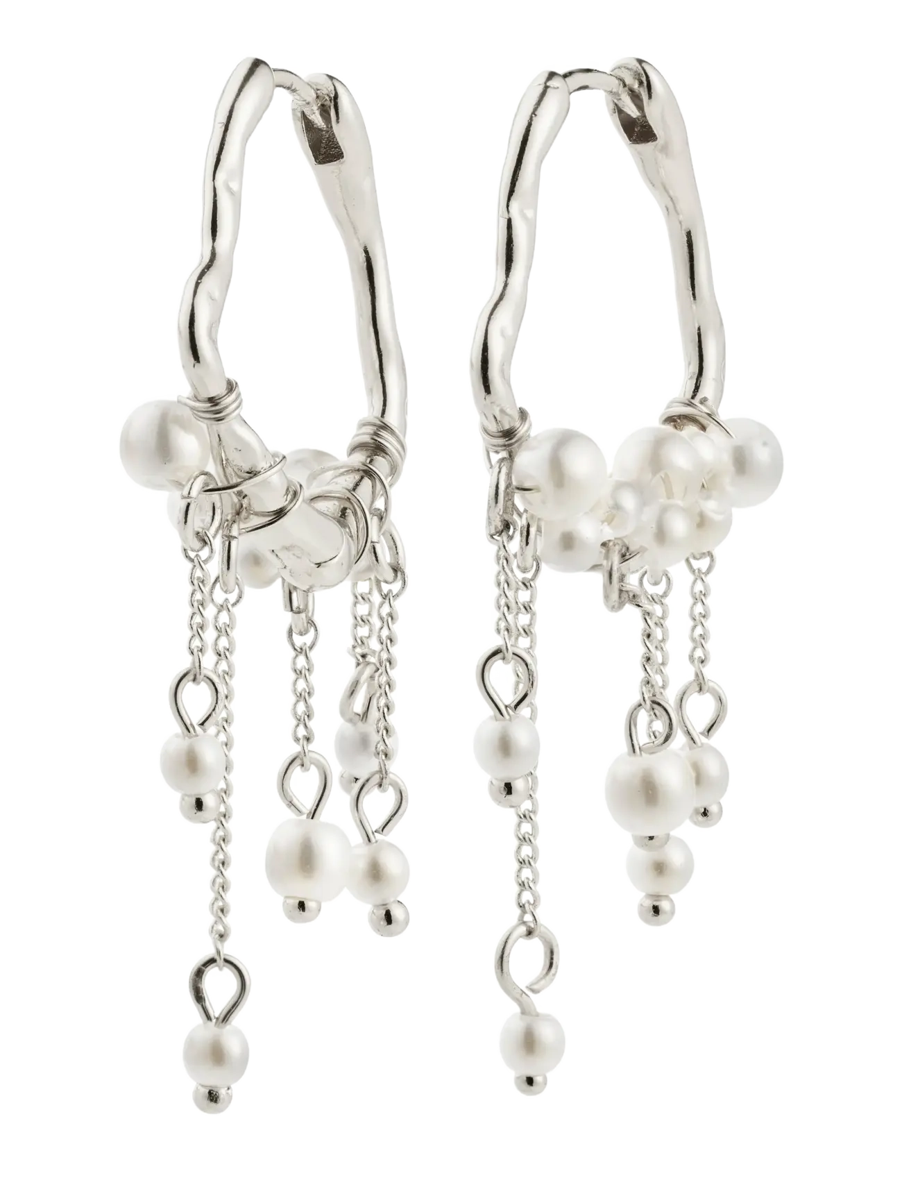 Pilgrim JASPER earrings silver-plated - Danska märken - SILVER PLATED / silver