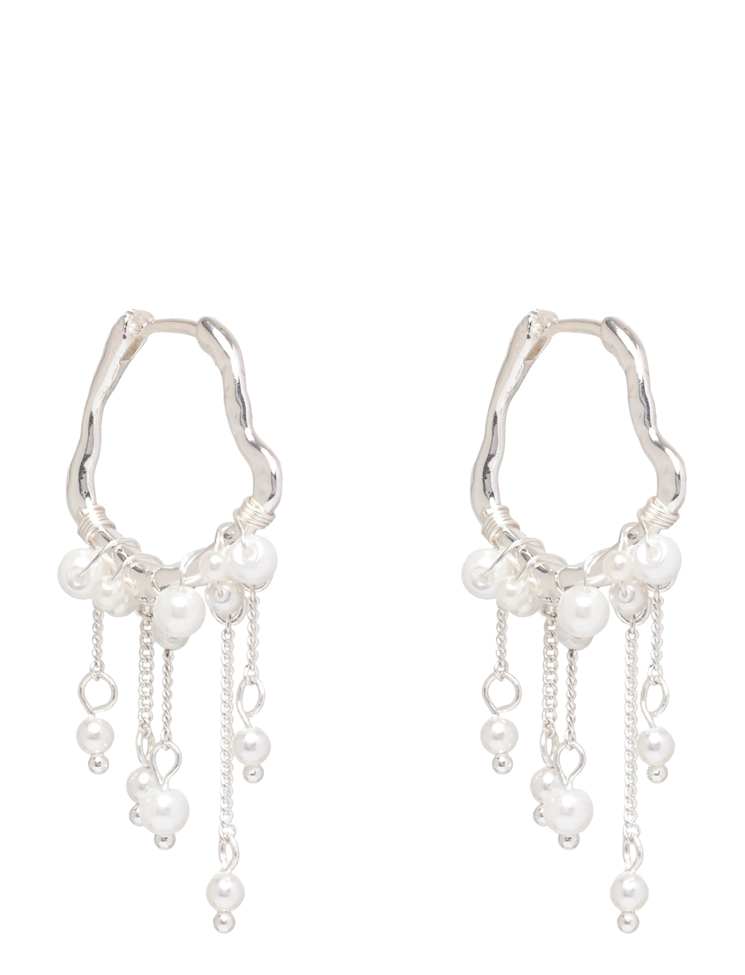 JASPER earrings silver-plated - SILVER PLATED