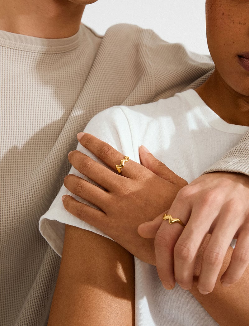 Pilgrim - LARKIN ring gold-plated - gold plated - 0