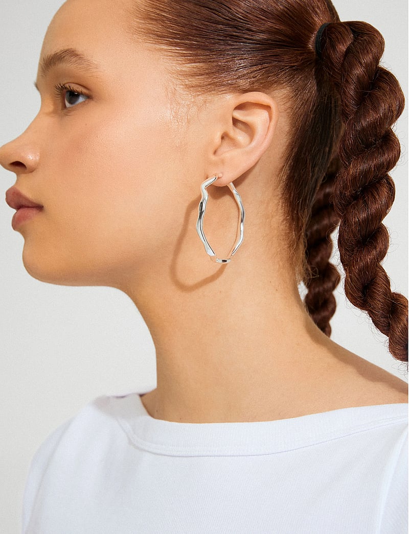 Pilgrim - LARKIN earrings silver-plated - hoops - silver plated - 2