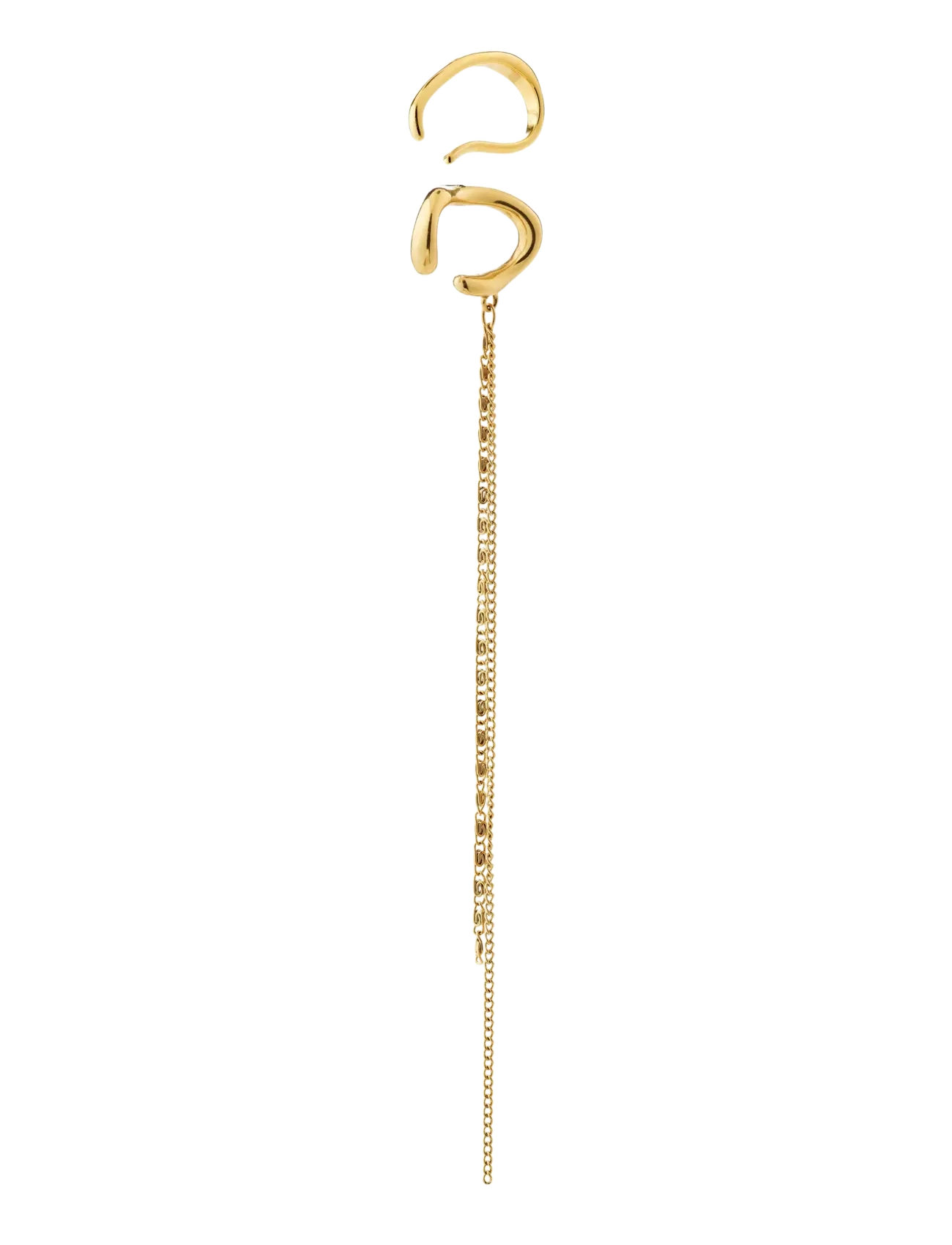 Pilgrim EVON ear cuff, 2-in-1 set, gold-plated - Oorbellen - GOLD PLATED / gold