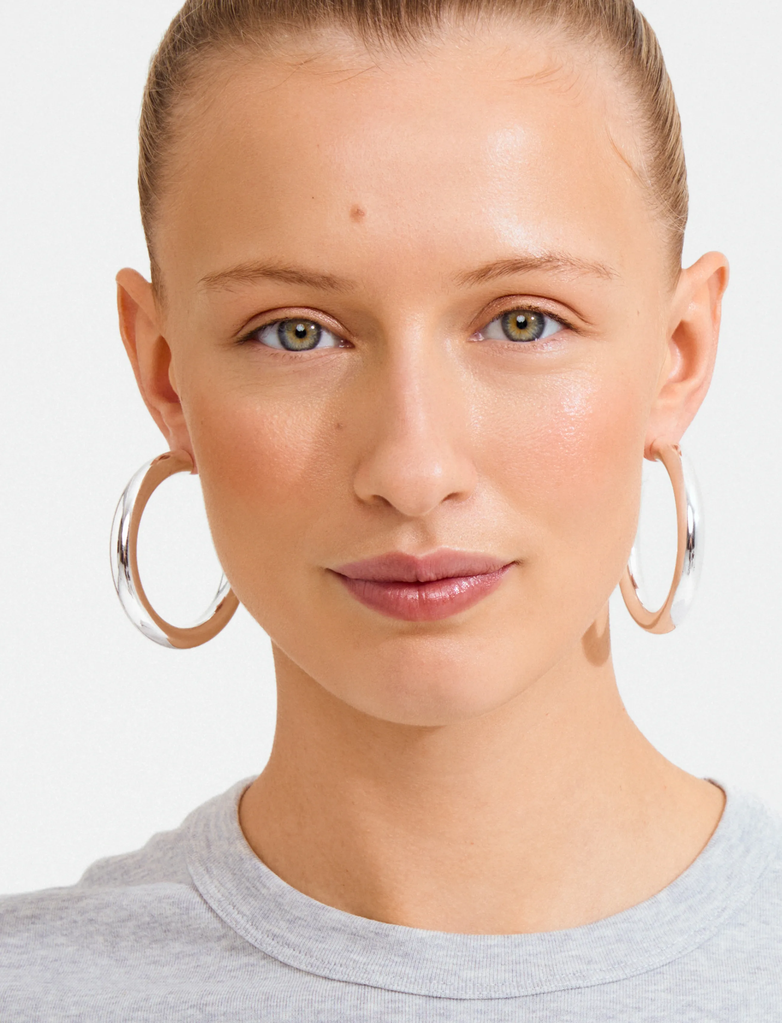 Pilgrim Tovin Hoop Earrings Silver-Plated, One Size, Earrings, Silber - Hoops, Frauen