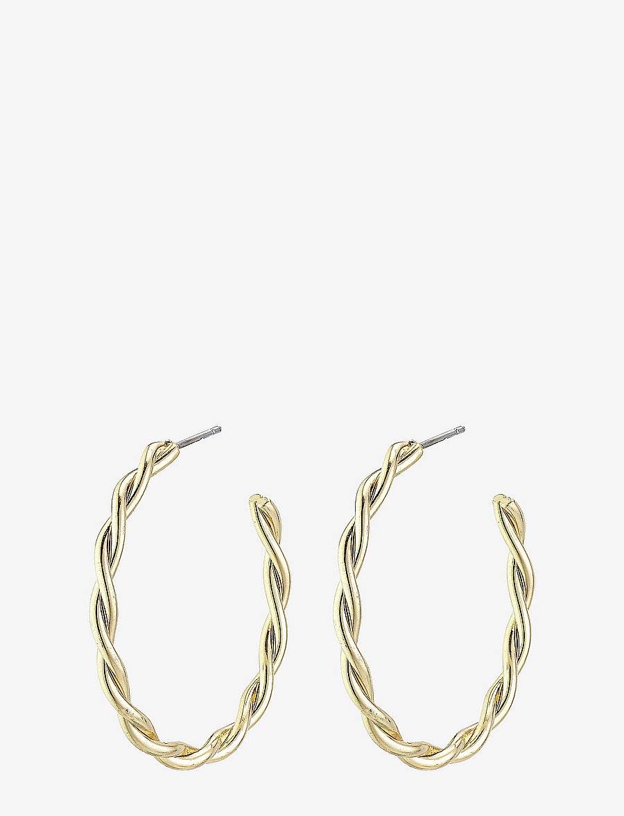Pilgrim - NAJA large hoop earrings gold-plated - gold plated - 0