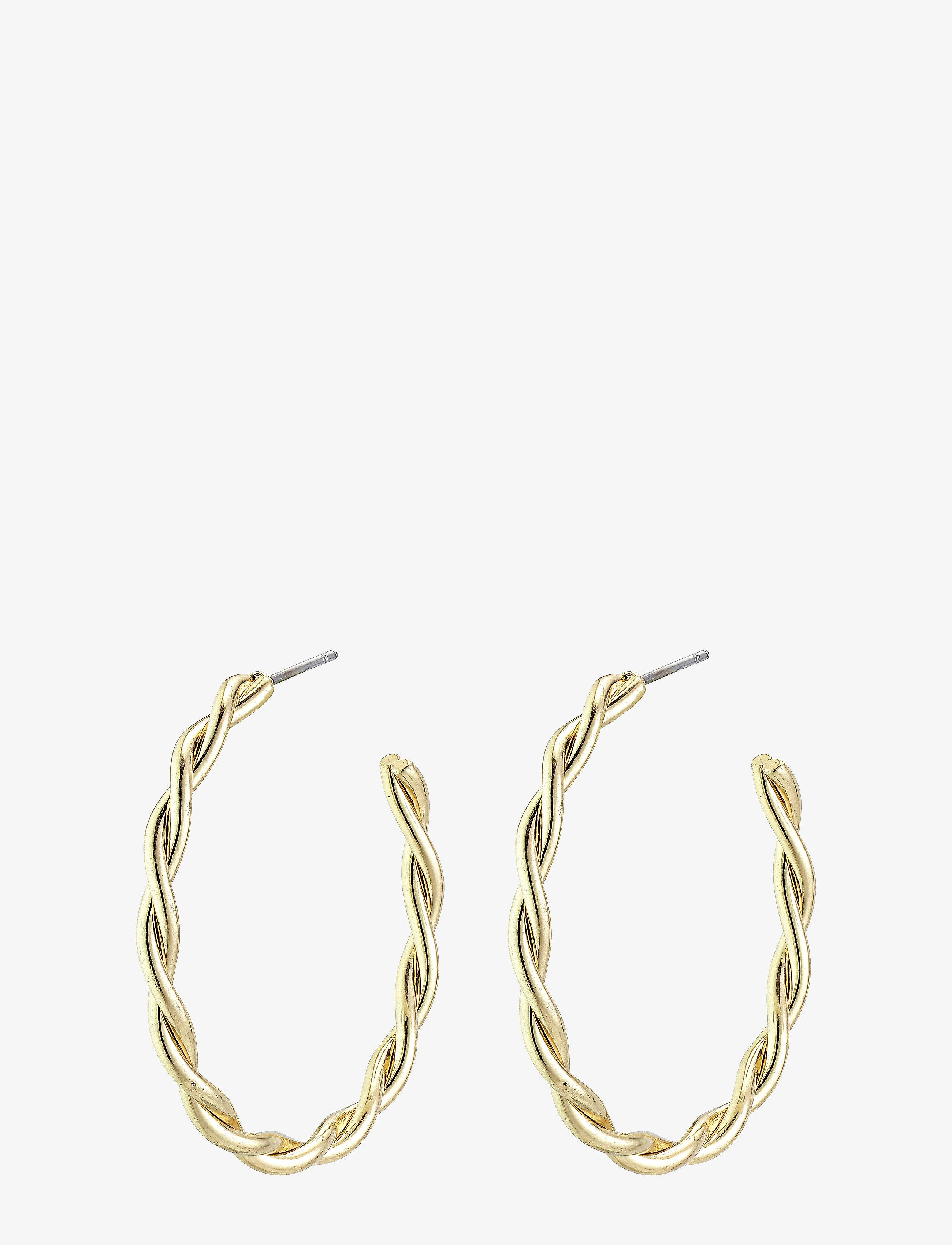 Pilgrim NAJA  large hoop earrings gold-plated - Creoler & Hoops - GOLD PLATED / gold