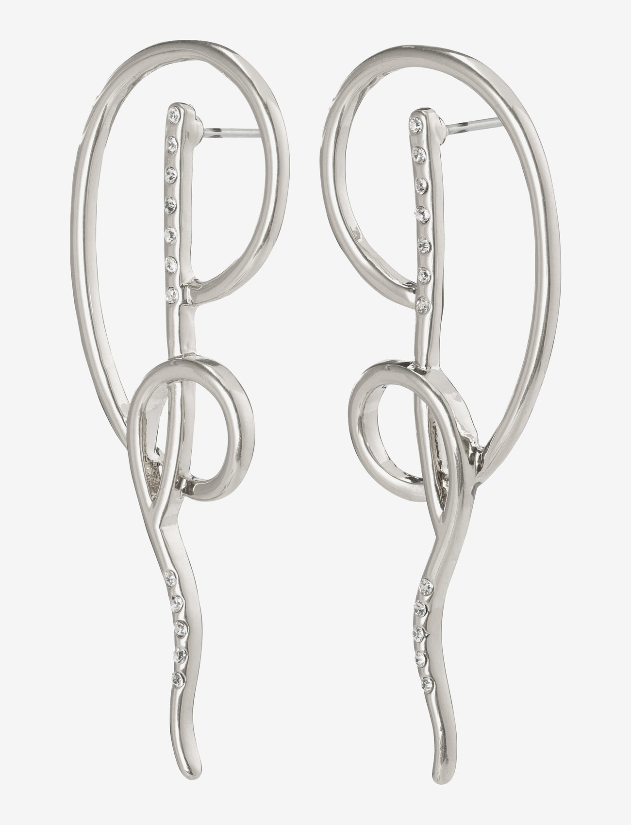 Pilgrim - Earrings Cliona Silver Plated Crystal - silver plated - 0