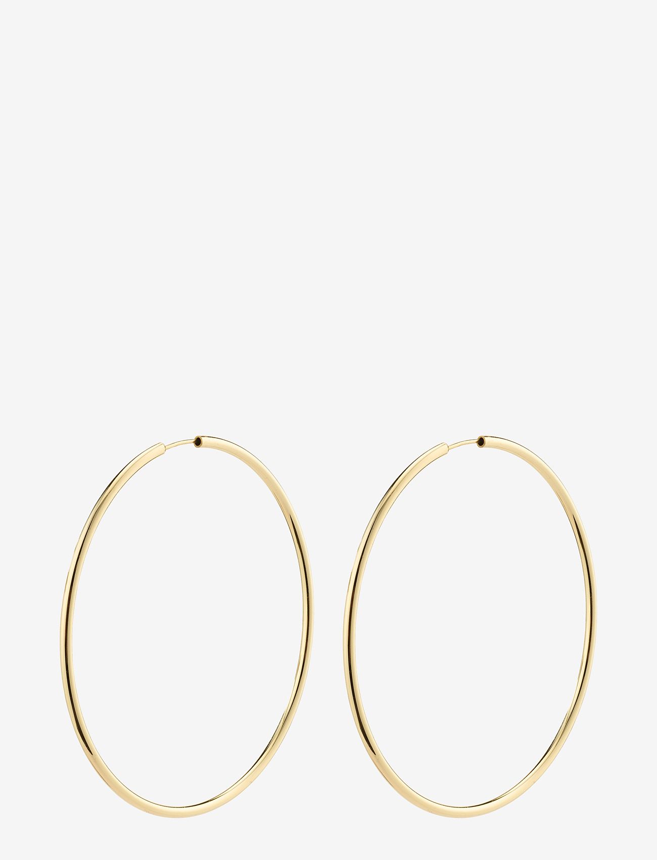 Pilgrim - APRIL recycled large hoop earrings - hoops - gold plated - 1