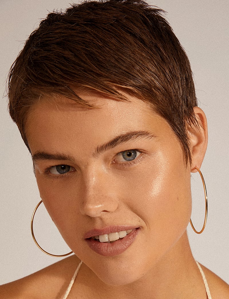 Pilgrim - APRIL recycled large hoop earrings - hoops - gold plated - 0