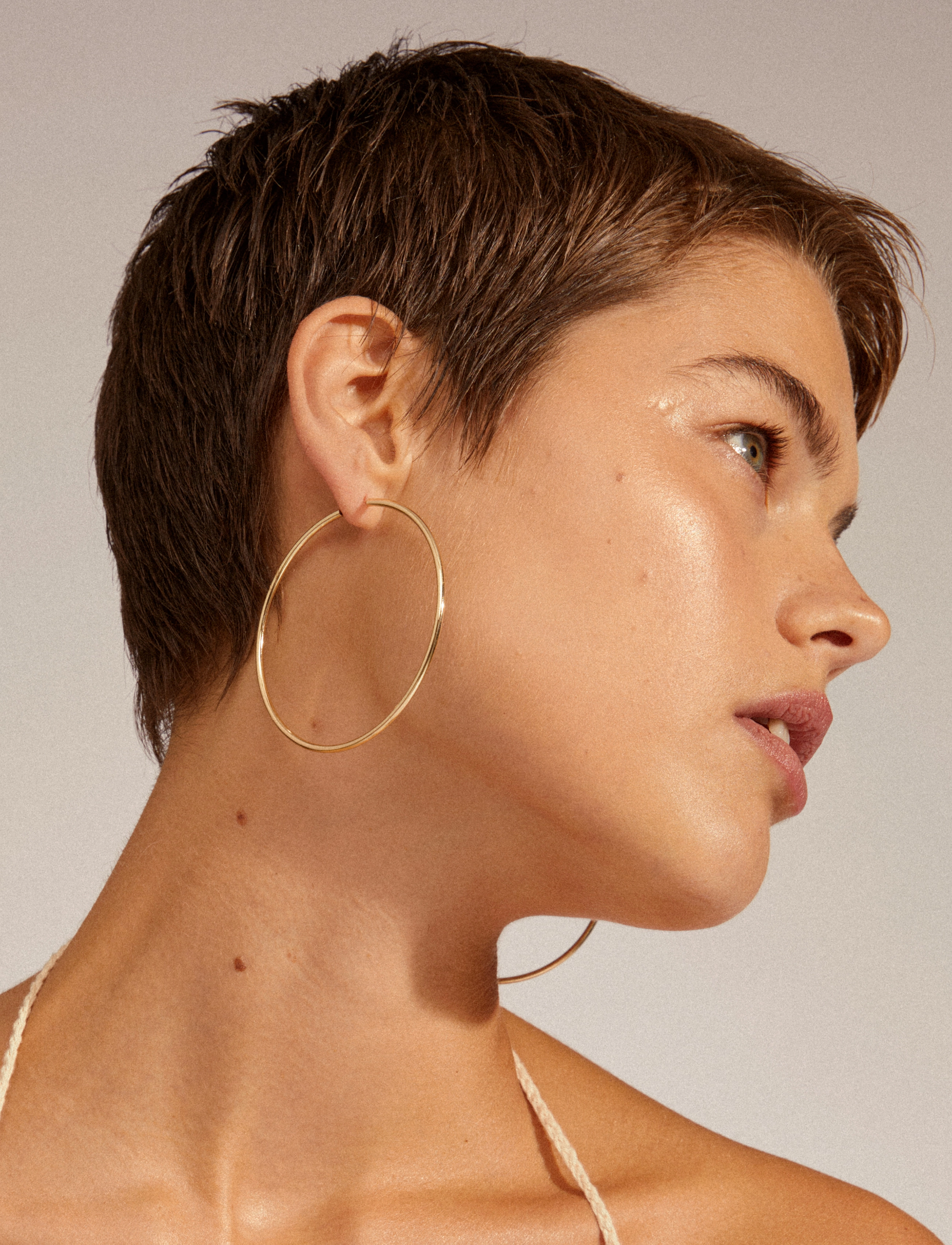 Pilgrim - APRIL recycled large hoop earrings - hoops kõrvarõngad - gold plated - 2