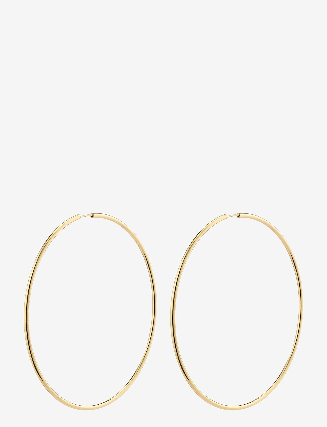 Pilgrim - APRIL recycled maxi hoop earrings - korvarenkaat - gold plated - 0
