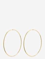 Pilgrim - APRIL recycled maxi hoop earrings - hopen - gold plated - 0