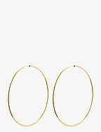 APRIL recycled mega hoop earrings - GOLD PLATED