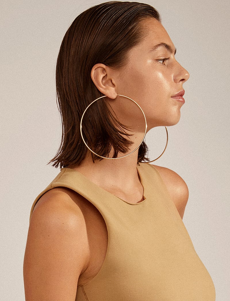 Pilgrim - APRIL mega hoop earrings gold-plated - creoler & hoops - gold plated - 2