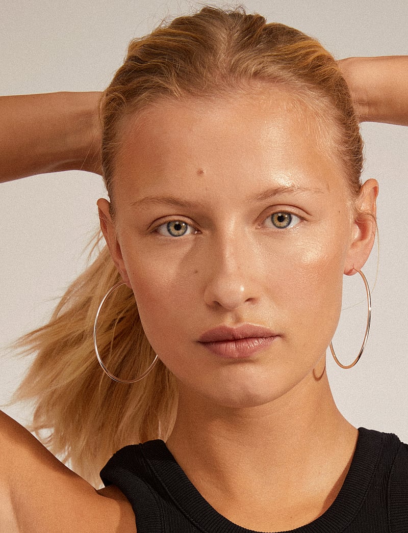 Pilgrim - APRIL recycled large hoop earrings - hoops kõrvarõngad - silver plated - 0