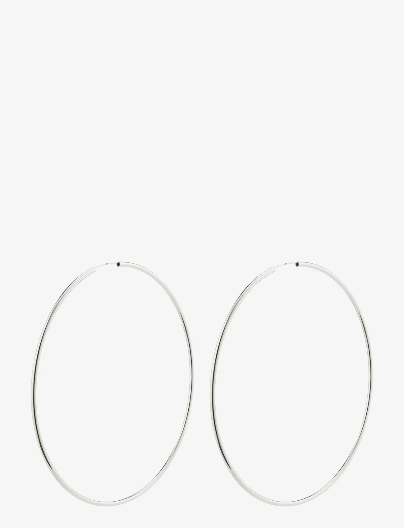 Pilgrim - APRIL recycled mega hoop earrings - hoops - silver plated - 1