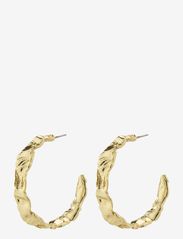 JULITA recycled semi-hoop earrings gold-plated - GOLD PLATED