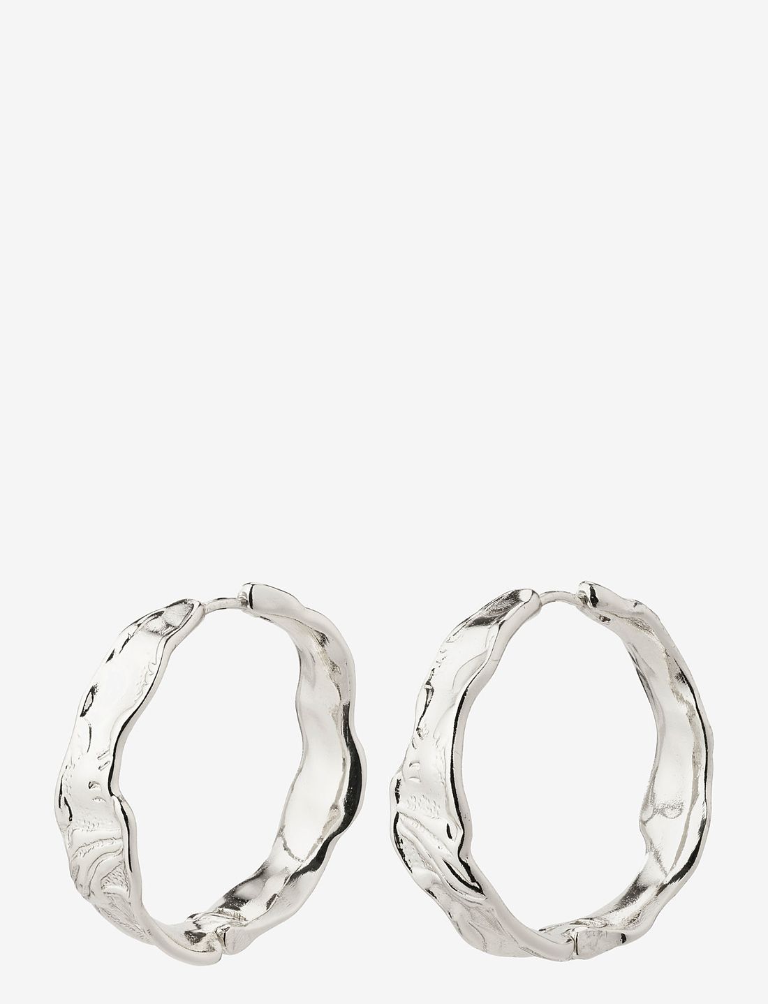 Pilgrim - JULITA recycled hoop earrings - hoops - silver plated - 1