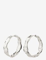 Pilgrim - JULITA recycled hoop earrings - riņķveida auskari - silver plated - 0
