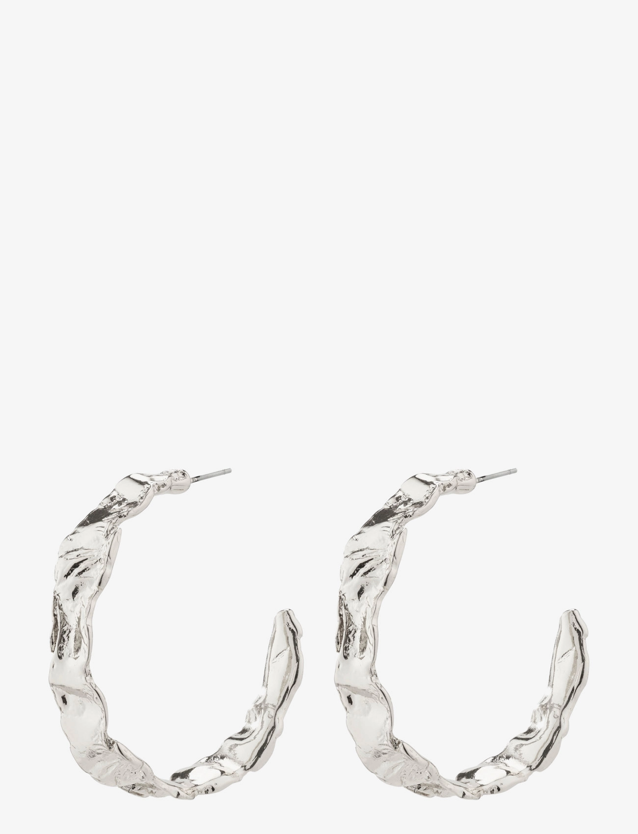 Pilgrim JULITA semi-hoop earrings silver-plated - Accessoires - SILVER PLATED / silver