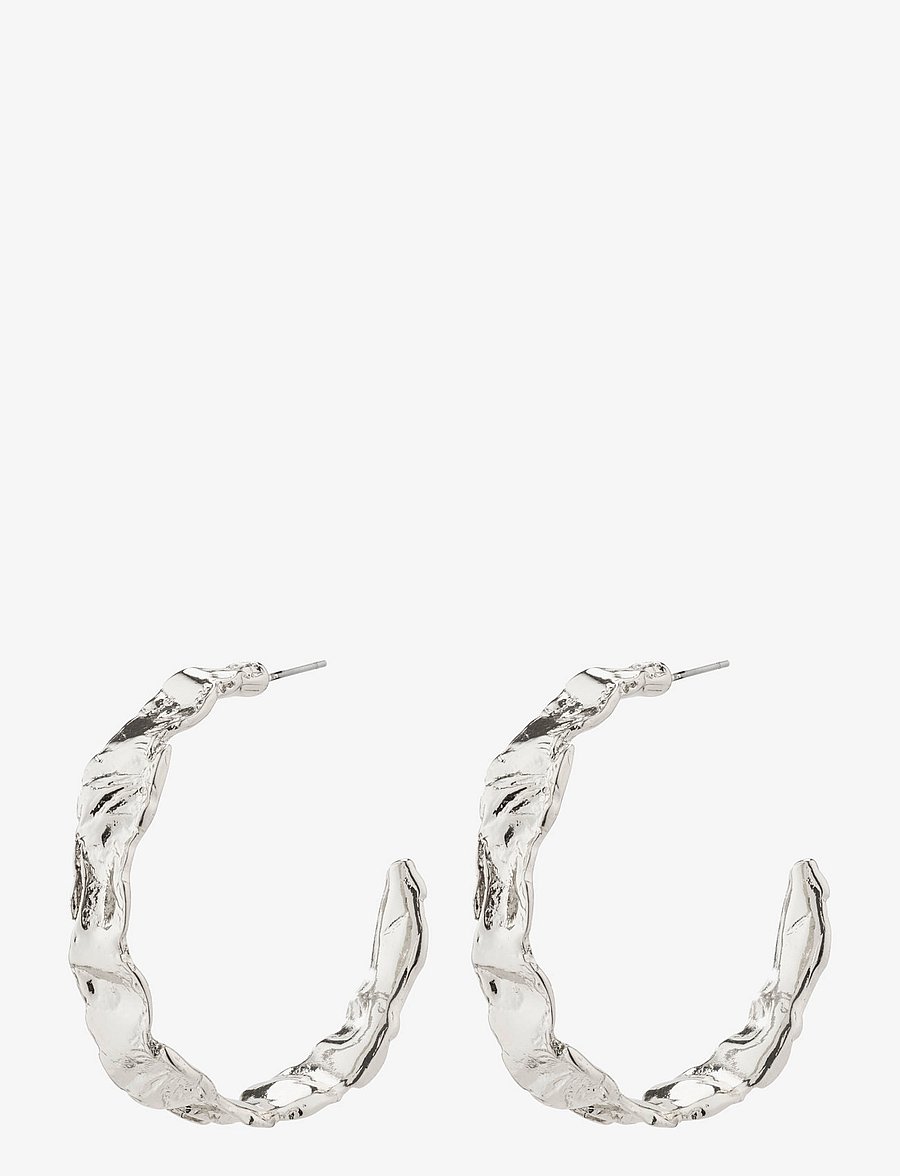Pilgrim - JULITA semi-hoop earrings silver-plated - silver plated - 0