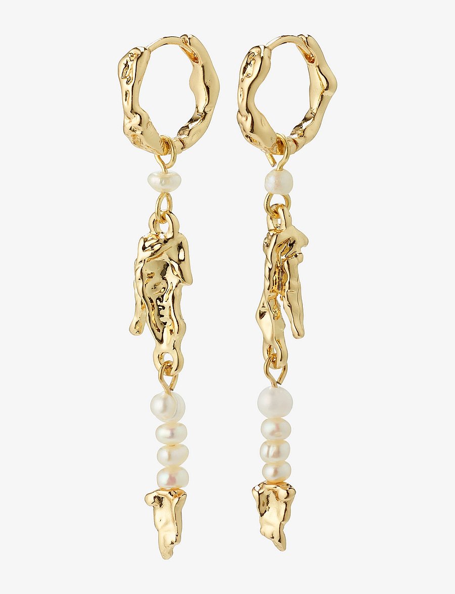 Pilgrim - NIYA freshwater pearl earrings gold-plated - gold plated - 1