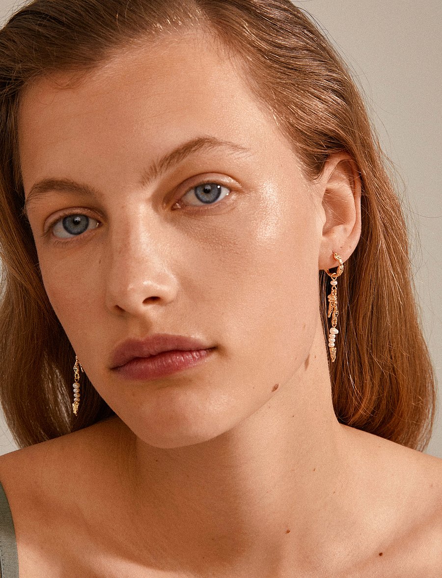 Pilgrim - NIYA freshwater pearl earrings gold-plated - gold plated - 2