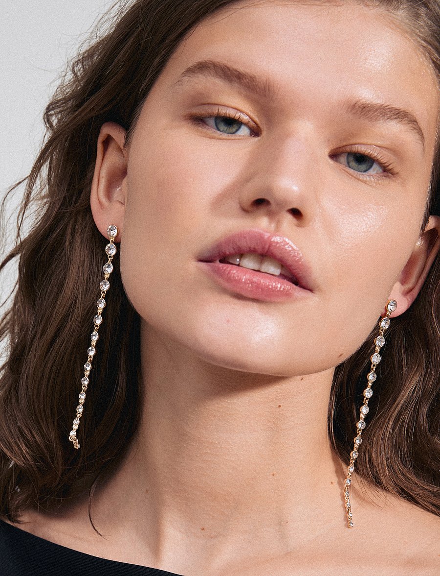 Pilgrim - REAGAN crystal earrings gold-plated - kabantys auskarai - gold plated - 2