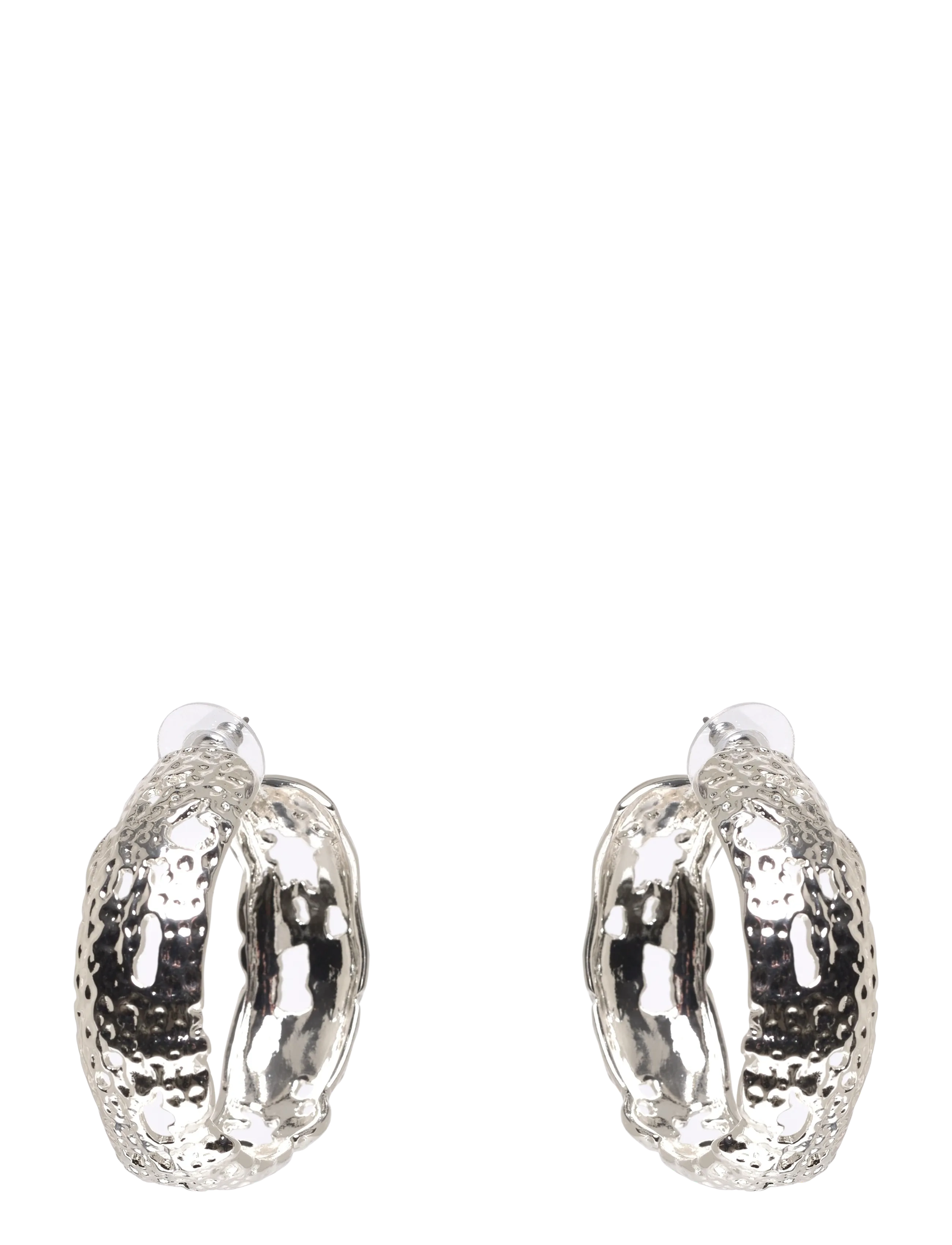 Pilgrim Eleni Earrings Silver-Plated, One Size, Earrings, Silber - Hoops, Frauen