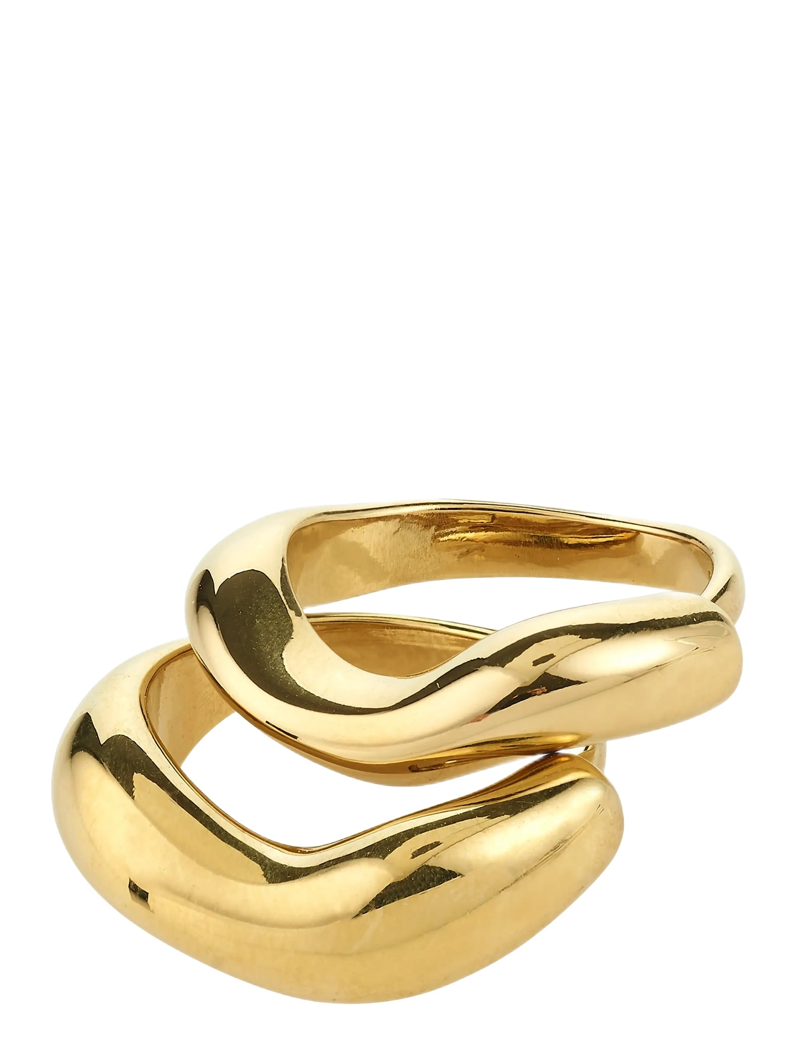 Pilgrim CALLAWAY rings 2-in-1 set, gold-plated - Wedding guests - GOLD PLATED / gold