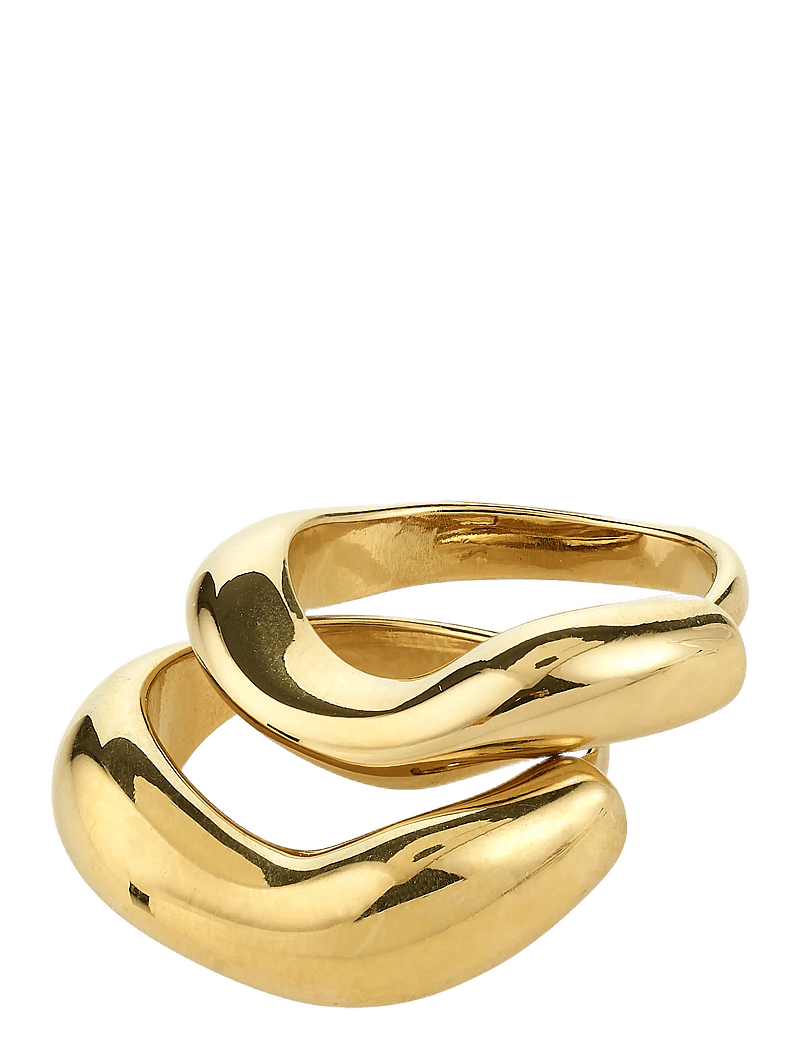 Pilgrim - CALLAWAY rings 2-in-1 set, gold-plated - konfirmationstøj - gold plated - 1