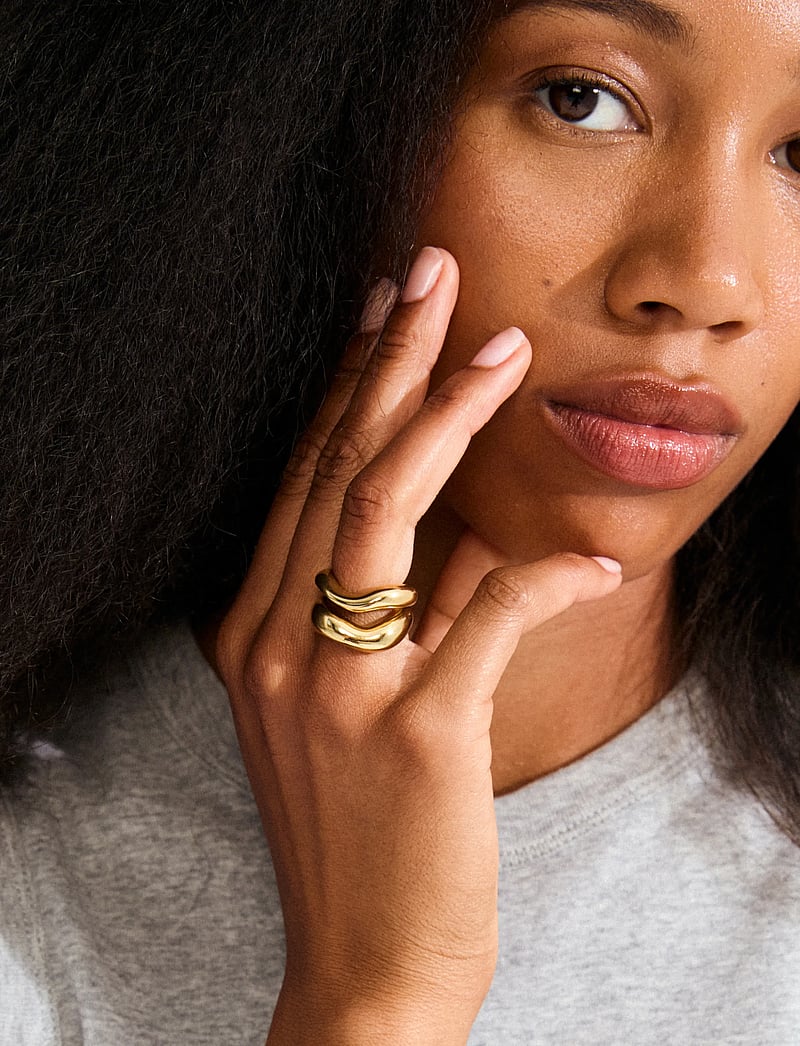 Pilgrim - CALLAWAY rings 2-in-1 set, gold-plated - konfirmationstøj - gold plated - 2