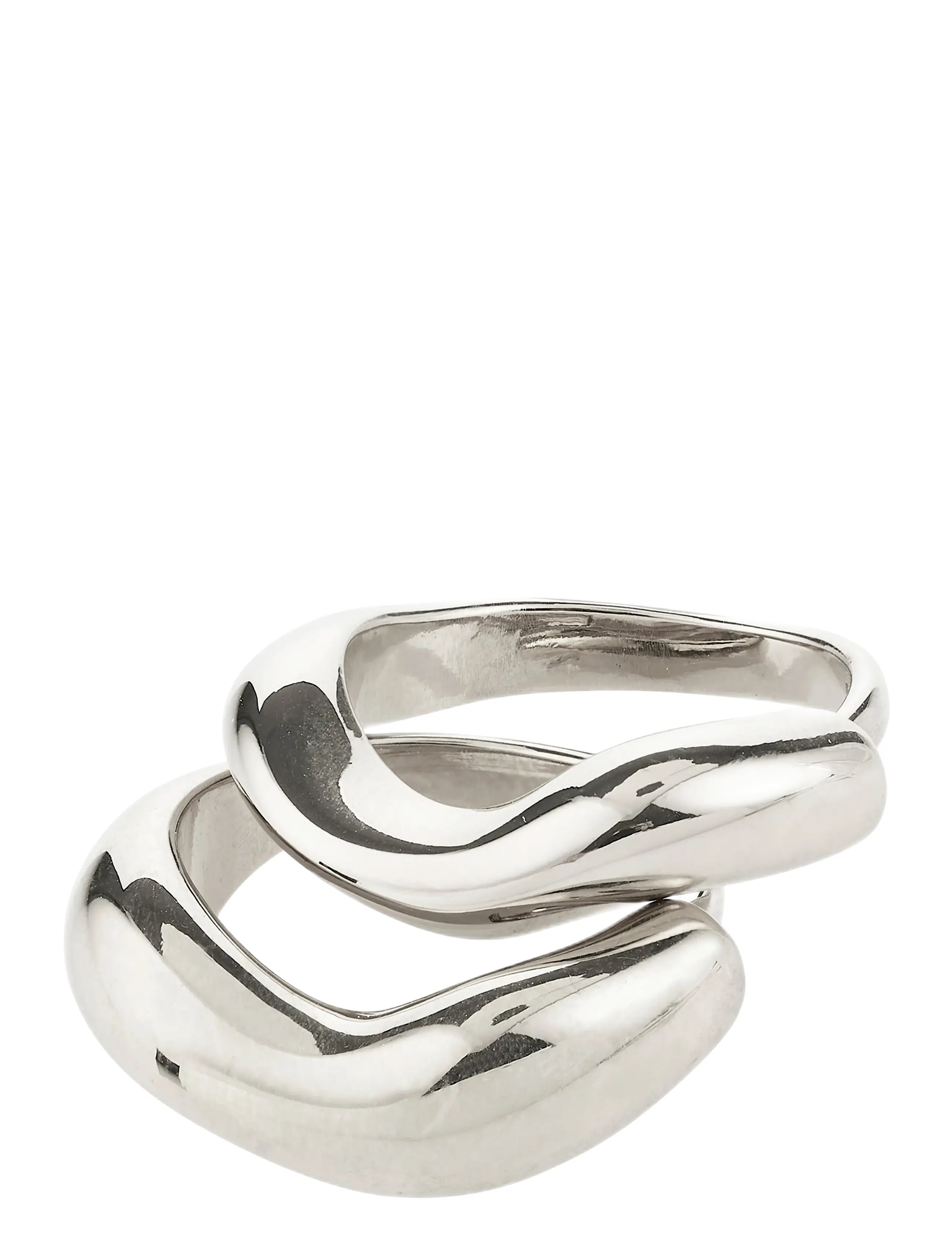 Pilgrim CALLAWAY rings 2-in-1 set, silver-plated - Pilgrim - SILVER PLATED / silver