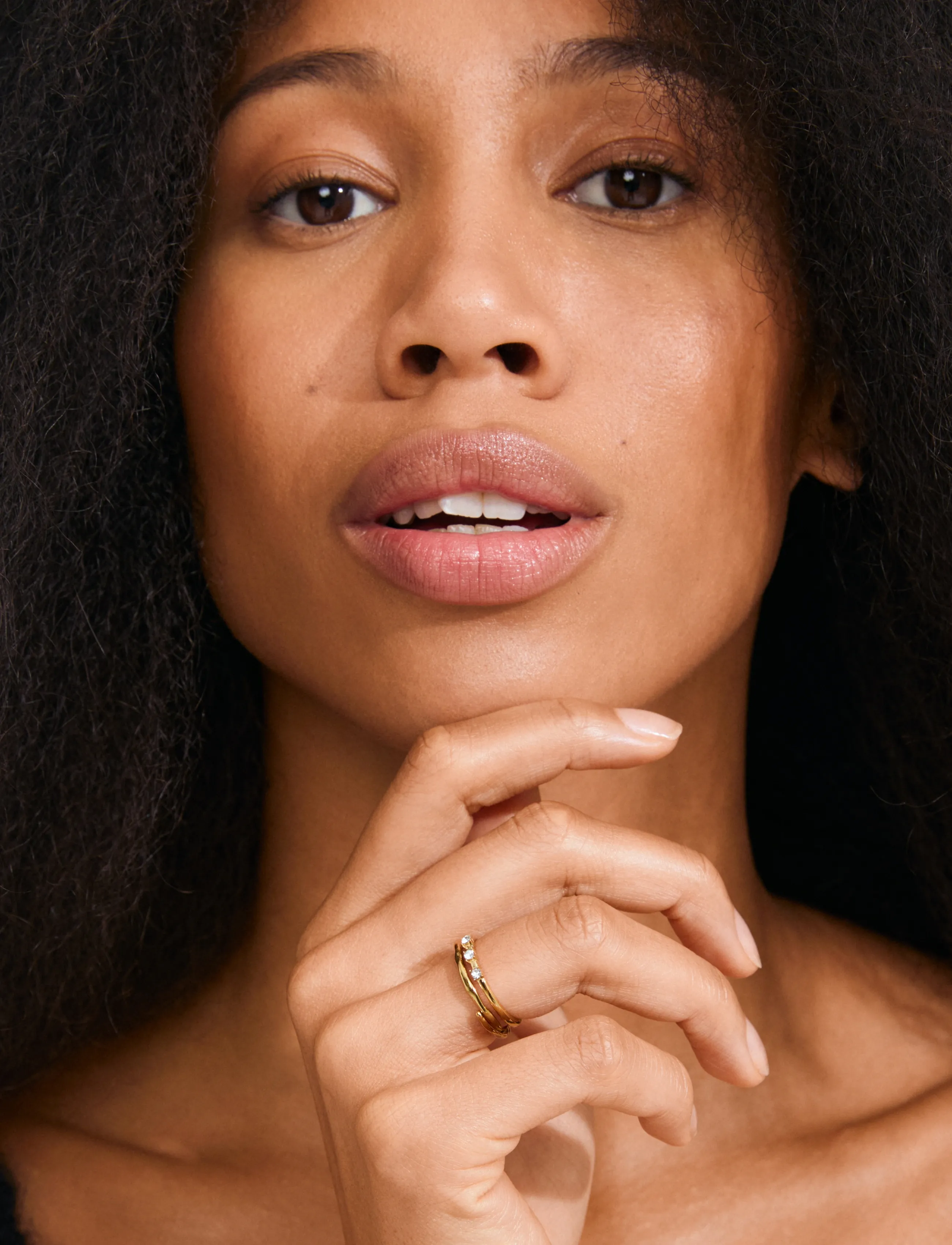Pilgrim Ivarin Rings, 2-In-1 Set, Gold-Plated, One Size, Gold, Smykker > Ringe, Dame