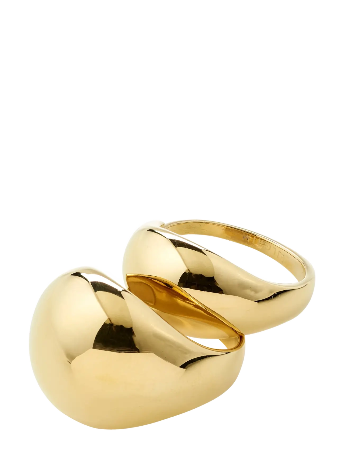 Pilgrim EVON rings, 2-in-1 set, gold-plated - Inspiration - GOLD PLATED / gold