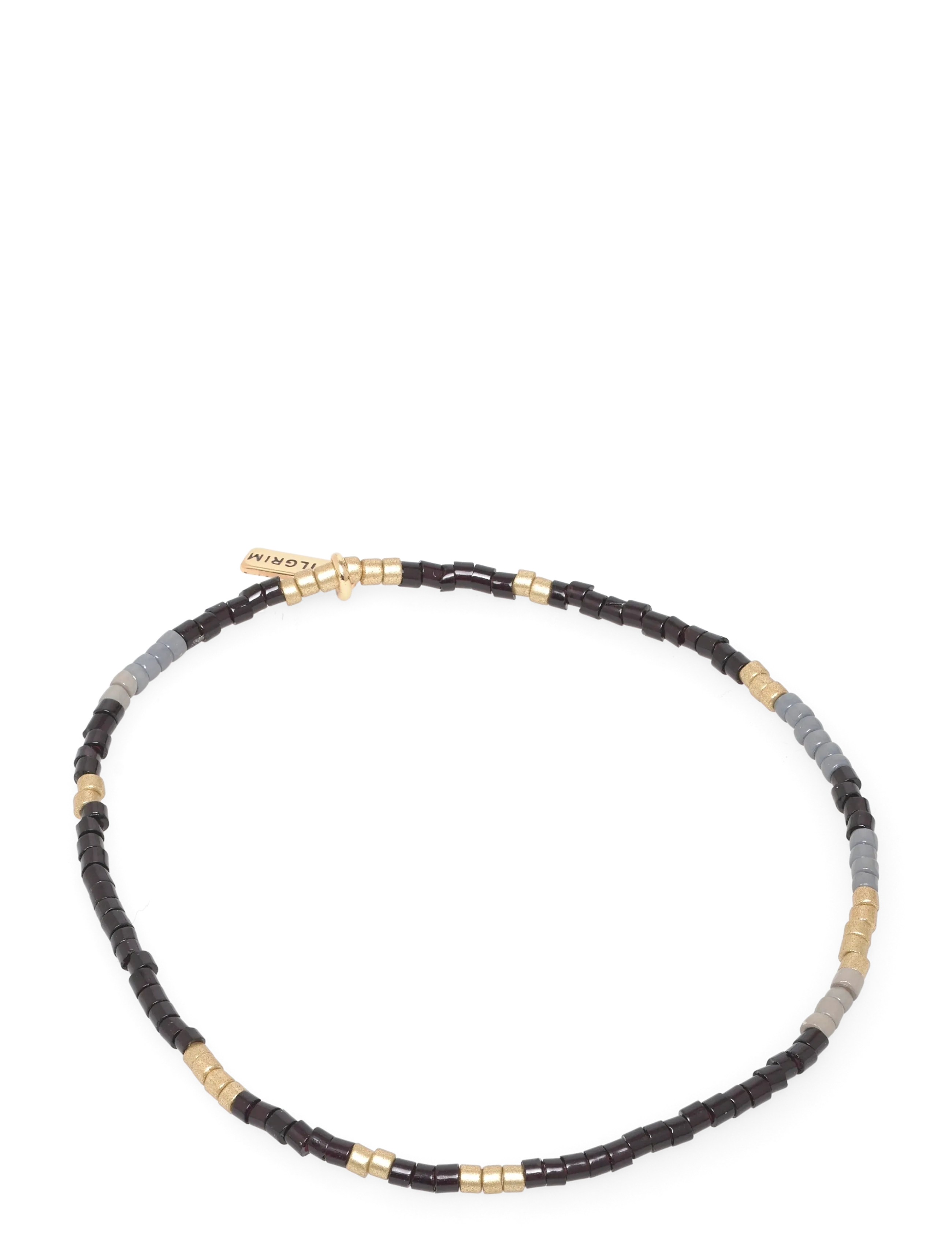 Pilgrim ALISON bracelet black, gold-plated - Danska märken - GOLD PLATED / gold