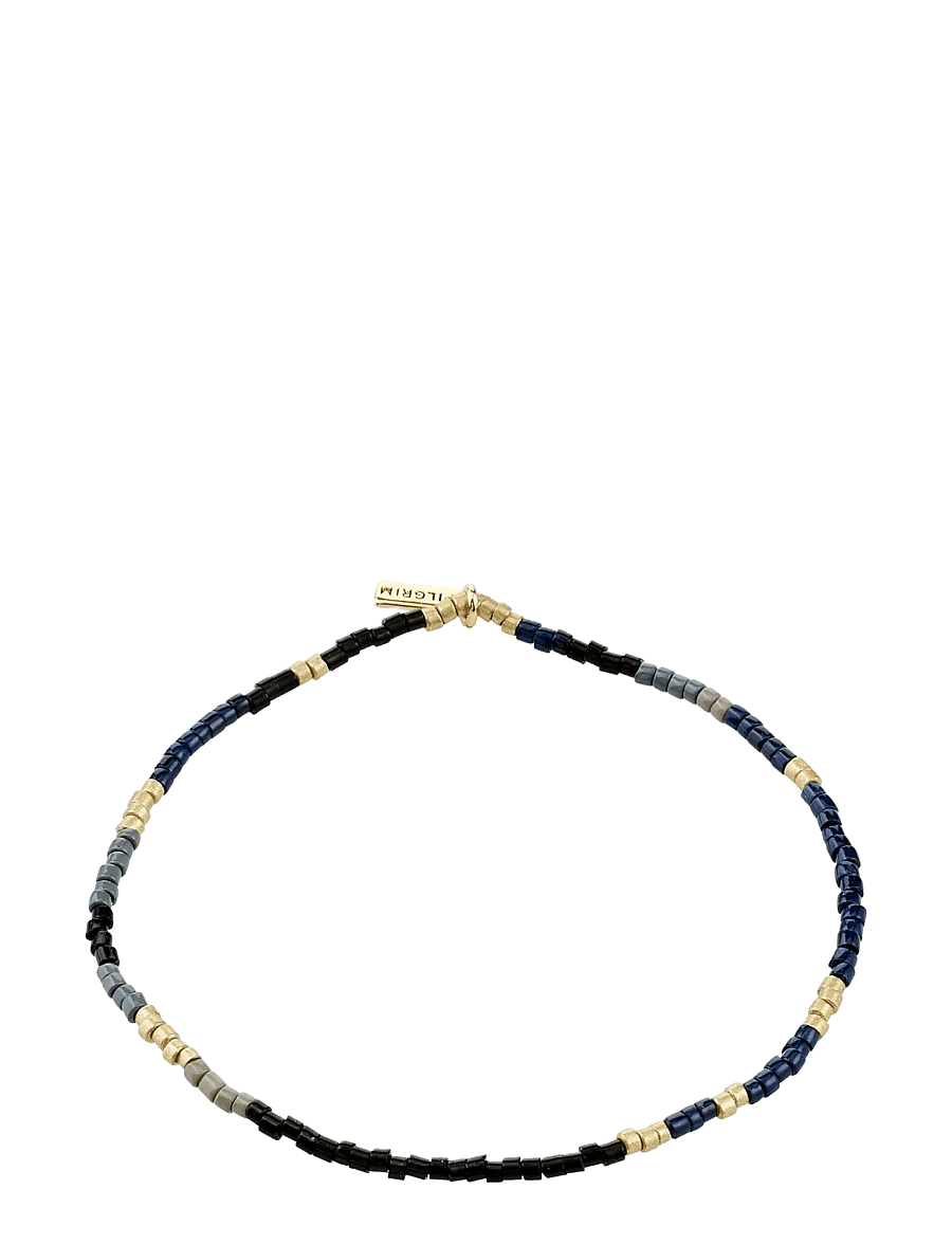 Pilgrim - ALISON bracelet black, gold-plated - konfirmation - gold plated - 1