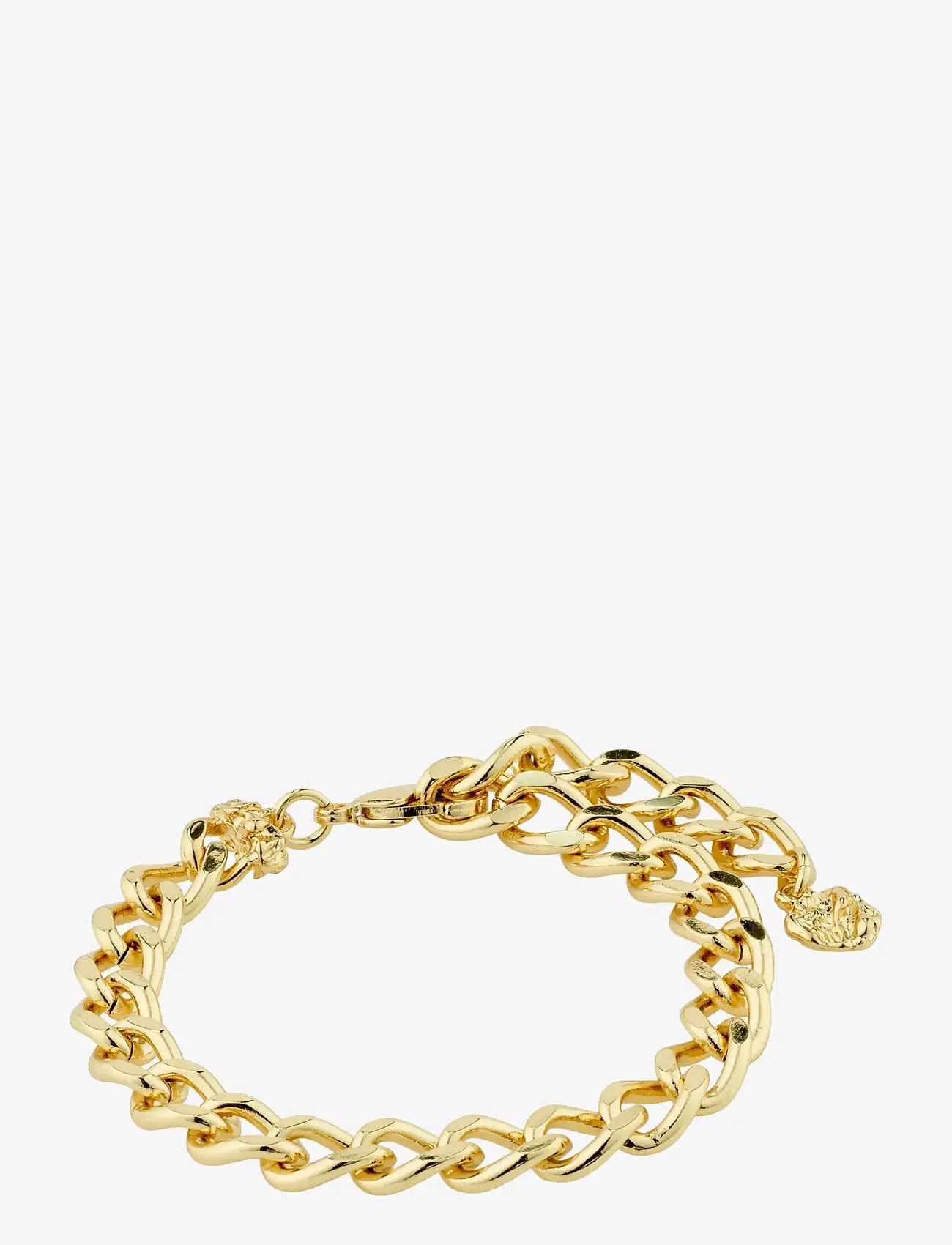 Pilgrim Charm Curb Chain Bracelet Gold-plated – chain bracelets